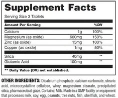 Universal Nutritions Universal Animal Kalcis-Magnis-Cinkas 100 Tablečių