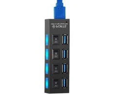 Fusion Accessories USB šakotuvas 4x USB 3.0 juodas