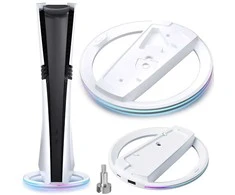 Vertikalus stovas konsolėms ps5 pro, ps5 slim ir ps5, skirtas šilumos išsklaidymui