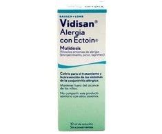 Vidisan Alergija su Ectoin Colirium, skirtas alerginio konjunktyvito simptomų gydymui ir profilaktikai 10ml