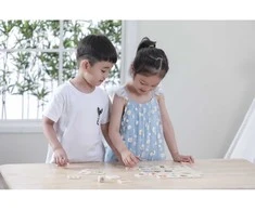 „Viga“ edukacinio žaidimo dėlionės rūšiavimas Pojūčiai 37 EL. Montessori
