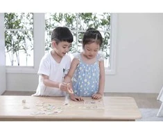 „Viga“ edukacinio žaidimo dėlionės rūšiavimas Pojūčiai 37 EL. Montessori