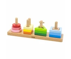 Viga Medinė Geometrinė Šalims Sorter Labirintas