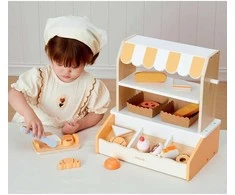 VIGA Medinė Mini Kepyklėlė su 16 Priedų