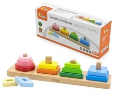 Viga Toys Viga medinis geometrinis dėlionės rūšis