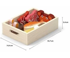 VIGA Medinių Žaislų Rinkinys - Maisto Produktai