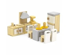 „Viga Polarb“ baldų rinkinys „Dollhouse“ virtuvės valgomajam