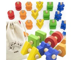 Viga Toys Viga riešutas ir varžtai tinka ir pasukite miklumo žaislą