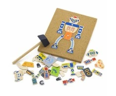 Viga Toys Medinė Priešgaisrinė Statyba 45 elementai