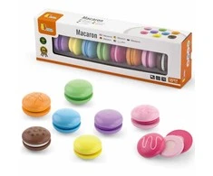 Viga Toys Medinis Rinkinys Macaronų 8 Vnt. Spalvoti