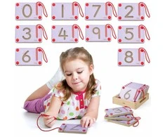 Viga Toys Mokymosi Tablėlės Su Skaičiais Montessori