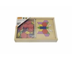 Viga Žaidimų Kirtimė Mozaika 148 detalių Geometrinė Montessori