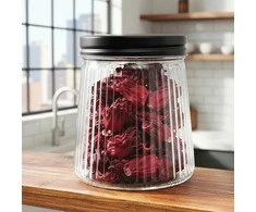 Vilde Maisto saugojimo indas 700 ml Stiklinis su dangteliu