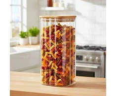 Vilde maisto saugojimo indas su mediniu dangčiu 1,6 l - Indas sausiems produktams