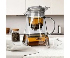 Vilde Stiklinis Arbatinukas 880 ml su Filtru