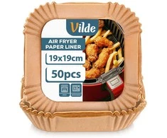 Vilde Vienkartinės Airfryer Kilimėliai 19x19 cm 50 vnt