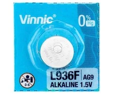Vinnic šarminė baterija LR936/380/AG9 1.5V