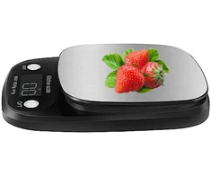 Elektroninės virtuvinės svarstyklės su LCD ekranu, 0-3kg, 0.1 g tikslumas