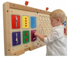 „Wallboard“ atidarymo ir uždarymo spynų slankikliai mygtukai MasterKidz Montessori