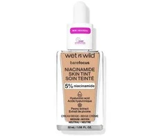 Wet n Wild Bare Focus Niacinamido odos atspalvio makiažas