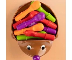 „Woopie Arcade“ žaidimas „Jeżyk Sorter Montessori“ mokymosi numeriai ir spalvos 4in1