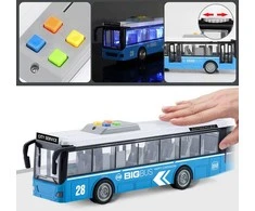 WOOPIE Autobusas Interaktyvus 1:16 su garsais ir šviesomis