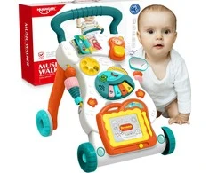 Woopie Baby WOOPIE Vaikiškas muzikos vaikštynė su piešimo lenta