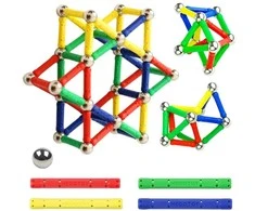 WOOPIE Magnetiniai Konstrukciniai Klockai 58 vnt.