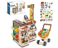 Woopie Žaislas Supermarketas su Vežimėliu ir Priedais