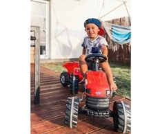 Woopie Pedalinė Traktorius Farmer GoTrac MAXI su Priekaba