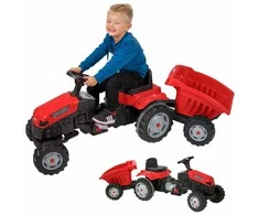 Woopie Pedalinė Traktorius Farmer GoTrac MAXI su Priekaba