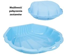Woopie Smėlio dėžė Baseinas Kriauklė 3in1 Mėlyna