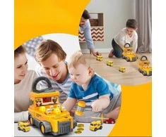 Woopie Statybinis Sunkvežimis 2-in-1 su Smūgiavimo Žaidimu