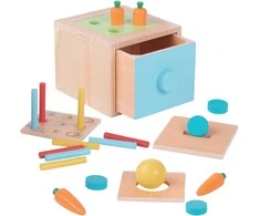 WOOPIE Žaislai Medinė Edukacinė Dėžutė Montessori