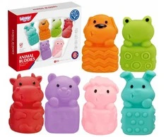 WOOPIE Žaislai Žvėreliai Sensory 6 vnt