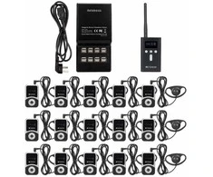 Bevielė gido sistema - 15 vartotojų Retekess T130S T131S Audio Tour Guide
