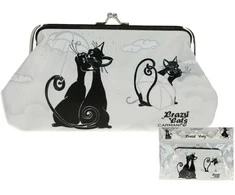 Carmani Didelė piniginė Crazy Cats 20x10x1cm