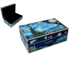Stiklinė papuošalų dėžutė – V. van Goghas, Žvaigždėta naktis (CARMANI)