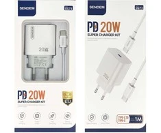 SENDEM OG73 USB-C+C2C PD 20W, baltas