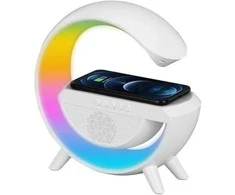 3in1 5W Garso kolonėlė su RGB apšvietimu ir belaidžiu įkrovimu