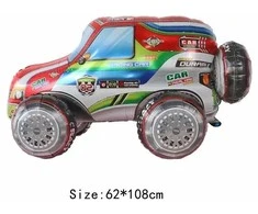 4D lenktyninio automobilio aliuminio plėvelės balionų rinkinys SET3