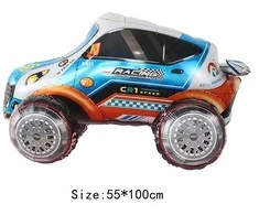 4D lenktyninio automobilio aliuminio plėvelės balionų rinkinys SET2