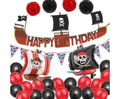 Pirate vakarėlio dekoravimo balionų rinkinys