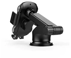 Techsuit CAPD032 universalus automobilinis telefono laikiklis su belaidžiu įkrovimu, 10W, juodas