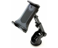 Universalus automobilinis planšetės ir telefono laikiklis, juodas