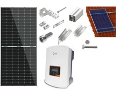 6 kW saulės elektrinės komplektas šiferio stogo dangai
