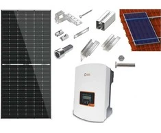 7 kW saulės elektrinės komplektas čerpių stogo dangai