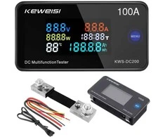 Ampermetras-voltmetras KWS-DC200 100A