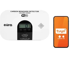 Anglies monoksido detektorius Eura CD-53A2v5300-TY/B WiFi