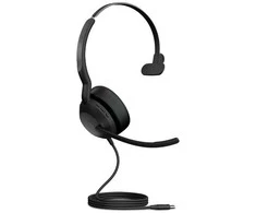 Ausinės Jabra Evolve2 50 USB-A MS Mono